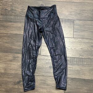 ZYIA Navy Shimmer Leggings